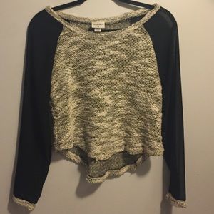 LA Hearts Crop Sweater-Size M